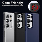 WSKEN for Samsung Galaxy S24 Ultra Camera Lens Protector, Ultra Thin Scratch Resistant 9H Tempered Glass with Aluminum Metal Circle Camera Screen Protector Cover Accessories, Silver