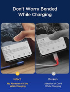 AINOPE [2 Pack 10FT] USB C Cable 3.1A C Charger Cable Fast Charging Right Angle Nylon Braided USB to USB C Compatible with Galaxy S22 S21 S10, Note 10 9 A51 LG G8 G7 Charging Cord