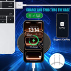 Battery Case for iPhone 17 Pro, Upgraded 10000mAh Rechargeable Portable Extended Battery Pack Supported Qi Wireless Charging Case Compatible with iPhone 17 Pro (6.3 inch) Charger Power Bank (Black)