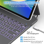 Keyboard Case for iPad Air 13 (M3 2025 / M2 2024) and iPad Pro 12.9 inch 6th / 5th / 4th / 3rd Generation – Magic-Style Magnetic Keyboard Case with Multi-Touch Trackpad – Floating Cantilever Stand