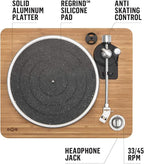 House of Marley Stir It Up Turntable, Vinyl Record Player with 2 Speed Belt Drive for 33/45 RPM, Built in Pre-Amp, Headphone Jack and Made from Sustainable Materials. for Wired Speakers Only