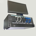 Jingchengmei 1U Disassembled Rack Mount Cable Management Panel with Brush for Cable Entry for 19-Inch Rack or Cabinet Black (BF01UAB2)