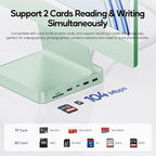 Upgraded 11 in 1 USB C Hub for iMac 24 inch USB Hub 2021 2023 2024 Support M.2 SSD (NOT Included), iMac Hub M1 M3 M4 Accessories, 4K HDMI, 2.5G Ethernet, 5 USB A/C Max 10Gbps, SD/TF - Green