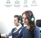 Yealink UH36 Professional USB Headset Wired Headphones for Work Calls and Music, Headset with Noise Cancelling Mic for Computer PC Laptop（UC Compatible, Mono,3.5mm Jack/USB Connection）
