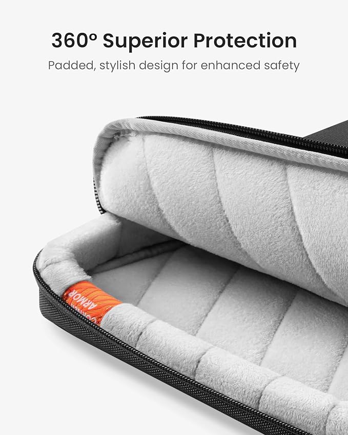 tomtoc 360 Protective Laptop Sleeve for 14-inch MacBook Pro M3/M2/M1 Pro/Max A2918 A2992 A2779 A2442 2023-2021, 13.5-14.4 Inch Surface Laptop 6/5/Studio 2/1, Water-Resistant Carrying Case