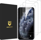 UNBREAKcable 3-Pack Screen Protector for iPhone 11 Pro Max/iPhone Xs Max, Double Shatterproof Tempered Glass [Easy Installation Frame] [9H Hardness] [HD Clear] [Case Friendly] for iPhone 6.5 inch