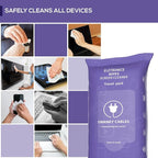Screen Cleaner Wipes: Electronic Wipes for Screens - Computer Screen Wipes for Lens, Phone, Tv Screen and Monitor Cleaning - Tech Wipes & Microfiber Cloth (Soft Wipes, 30 Count)