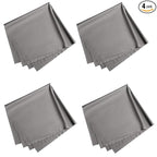 4 Pack 16''x16'' Extra Large Microfiber Cleaning Cloths, K&F Concept Oversized Microfiber Cloths for TV Screen, Electronics, Laptops, Telescope, Computers, Eyeglasses, Gray