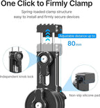 jusmo CM010 Cell Phone Fence Mount Game Changer Mounting Kit for GoPro, iPhone, AKASO, DJI Osmo Action, Insta360, Mevo Start for Recording Baseball Softball Tennis Gamechanger Streaming Kit