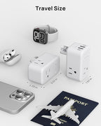 TROND Multi Plug Outlet Extender 2 Pack, 3 Way Outlet Splitter with 360 Rotating Plug, PD 20W USB C Charger Station, Sideways Adapter for Kitchen Bathroom Cruise Ship Travel Essentials