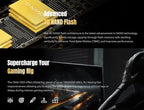 KLEVV CRAS C925 500GB M.2 2280 NVMe PCIe Gen4x4 Internal Gaming SSD with Aluminium Heatsink, Compatible with PS5, up to 7400MB/s (K500GM2SP0-C9T)