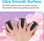 Cute Anime Cloud Desk Mat, Beautiful Pink Stitching Edge Non Slip Rubber Mouse Pad, Suitable for Female and Girl Office Decoration 35.4 x 15.7 x 0.12 Inches