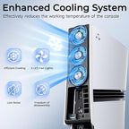 Cooling Fan for PS5 Pro, Compatible with PlayStation 5 Pro Console, High Efficiency PS5 Pro Fan Cooler Station (White-p5 pro)