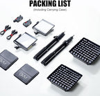 GVM Upgrade 800D RGB Video Light Kits with 2 Softboxes, Studio Lights with Bluetooth Control, 2 Packs Photography Lighting with 18 Lighting Scenes, led Panel Lights for Video Recording