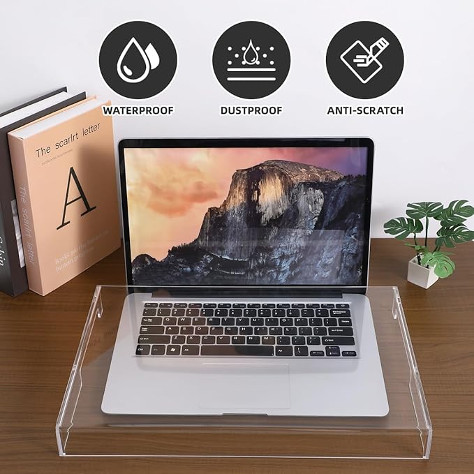 Gadpiparty Acrylic Keyboard Cover Clear Waterproof Laptop Keyboard Protector Computer Mechanical Keyboard Accessories 15.6 Inch