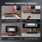 TESmart 16×1 HDMI Switch 16 in 1 Out 4K HDMI Switcher with IR Remote 4K@60hz 16 Port HDMI Switch Box HDCP 2.2,Auto Switch,19-inch Rack-Ears Mount,LAN Port Control,Auto Scan Switch