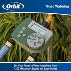 2-Pack Orbit 58910 Digital 2 Outlet Hose Faucet Timer