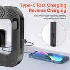 Smartphone Video Rig with Light + Tripod, Handheld LED Ring Light Selfie Light Mobile Video Stabilizer for Cameras, Smartphones, Sports Cameras, YouTube, TikTok, Makeup, Instagram, Vlogging