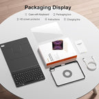 for iPad 11th 10th Generation Case with Keyboard, Magnetic 720° Rotatable Cover Detachable Wireless Bluetooth Backlit Keyboard with Pencil Holder for iPad 11 inch A16 2025 & 10.9 inch 2022 -Black