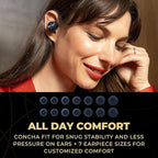 Technics EAH-AZ80-A Premium Hi-Fi True Wireless Bluetooth Earbuds with Advanced Noise Cancelling - Midnight Blue