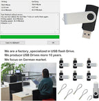 lcwamy 8GB Flash Drives 100 Pack USB Drives Bulk USB Flash Drive 100 Pack Thumb Drive Pack Flash Drive Bulk USB Stick CupShadow (Black, No Logo)