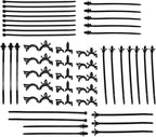 45 Pieces Car Cable Management Kit With Push Mount Cable Ties And Wire Routing Clips, Nylon Cable Tie Buckle Set For Automotive Engine Bay Wire Organization