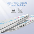 Case for MacBook Pro 13 inch with/Without Touch Bar (2016-2022, M2 A2338 M1 A2289 A2251 A2159 A1989 A1706 A1708), Hard Shell + Keyboard Cover + Dust Plug, Cherry Bow