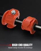 Barbell Clips 1 Inch Quick Release Weight Clamps 0.9-1.18inch Multi-Size Adjustable Olympic Clamps for Bars