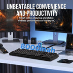 EPOMAKER Galaxy100 QMK/VIA Wireless Gaming Keyboard, Aluminum Shell, Bluetooth/2.4Ghz/USB-C, Pre-Lubed Hot-Swappable Linear Switches, NKRO, RGB Backlit (Black, Wisteria Linear Switch)