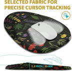 Hokafenle Ergonomic Mouse Pad Wrist Support with Stepped-Wedge Design, Wrist Rest Pain Relief Mousepad Filled with Memory Foam, Carpal Tunnel Mousepad for Wireless Mouse(12x8 inch, Foliage)