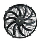 2PCS 16 Inch Universal Slim Fan Push Pull Electric Radiator Cooling 12V 120W Mount Kit Black