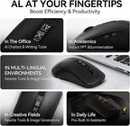 M4 Wireless Smart Ai Mouse For Pc Laptops,One-Touch Voice Input, Ai Assistant, Meeting Recording, Screenshot Translation, And Multi-Language Compatibility, Is A High-Performance Office Device.