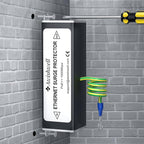 20KA Ethernet Surge Protector Gigabit, 2Pack PoE++ Network Protection, RJ45 Surge Protector-Ethernet Transformer, Lightning Arrestor CAT5/CAT6 Thunder Arrestor-Mounting Flange/GDT