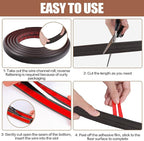 Floor Cord Cover Self Adhesive Cord Hider,10FT Cable Management, Extension Strip Protector for Wires, Prevent Cable Trips for Offices, Gyms, Exhibitions Cavity:0.39"(W) x 0.27"(H) Black Wood