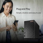 Asustor Drivestor 2 Lite AS1102TL, 2 Bay NAS, 1.7GHz Quad Core, 1GbE Port, 1GB RAM DDR4, Personal Private Cloud, Backup for Home & Small Office, Network Attached Storage(Diskless)