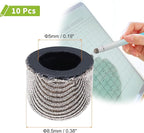 MECCANIXITY 10Pcs Replacement Fiber Mesh Tips for Stylus Pens 8.5mm Suitable for Capacitive Touch Screen,High Sensitivity,Soft,No Scratch Screen Pen Tip