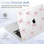May Chen for MacBook Pro 13 inch Case 2022 2021 2020 Release A2338 M2 M1 A2289 A2251, Plastic Crystal Hard Shell Case Cover for MacBook Pro 13 inch Touch Bar Fits Touch ID, Star Bows