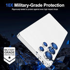 for Samsung Galaxy S25 Ultra Camera Lens Protector, Individual Metal Ring Tempered Glass Lens Cover, [Strong Adsorption] Scratch Resistant Ultra-Thin HD Clear Lens Cover, 1 Set-Slivery Ring