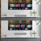 MZEIBO Sound Bar for TV,Soundbars Smart Portable Wireless Sound System with Multi-Connection Modes, Ideal for Family & Friends, Compact and Powerful Audio Device