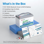 Redodo 2 Pack 12V 100Ah Group 31 Bluetooth LiFePO4 Battery, Low Temp Cutoff Lithium Battery with 100A BMS, Max. 15000 Deep Cycles, Perfect for RV, Trolling Motors, Off-Grid System