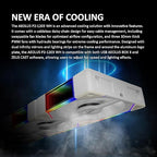 GAMDIAS Aeolus P2-1203U 120mm ARGB PWM Fan(3 Fan Pack w/USB Hub), Include Reverse Fan Blade x3, ARGB Sync Ready, Easy Installation & Cabless Daisy-Chain Design, Silent Operation, Up to 2400RPM, White