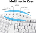 Perixx Periboard-612 Wireless Ergonomic USB Split Keyboard, US English Layout