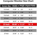 Computer Privacy Screen Protector 23 Inch with Hp Dell Acer Asus Samsung LG and More, Removable Security Shield Filter for 16:9 Aspect Ratio Monitor Like ViewSonic Sceptre AOC Koorui BenQ (23" Diagonal 16:9 1 Pack)