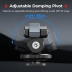 SMALLRIG Cold Shoe Adapter Mount for DJI Osmo 360 / Action 5 Pro / 4 / 3, with Quick Release Mount, 180° Tilt Adjustable - 5436