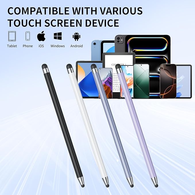 Stylus (10Pcs), Stylus Pen for Touchscreen, High Precision and Sensitivity Stylus Pen for Android Smartphone and Tablets, Compatible with All Capacitive Touch Screen (Rose Gold)