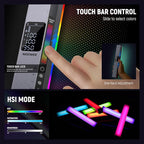 NEEWER RGB1 LED Tube Light Stick with Metal Barndoor, Handle, Touch Bar/APP Control, Magnetic Handheld RGB Video Light, 3200K-5600K CRI98+ Dimmable Photography Lighting with 6400mAh Battery, 17 Scenes