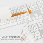 Allinside White Keyboard Cover for Mac Magic Keyboard with Touch ID and Numeric Keypad A2520 US Layout