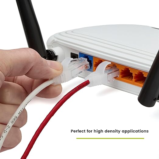TRUECABLE Cat6 Component Rated Patch Cable, Unshielded (U/UTP), 2ft, Red, 28AWG Solid Copper, Snagless 10G High-Speed Ethernet Cable, PoE++ 4PPoE 100W, UL Listed, RoHS-3, 1 Pack