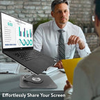 Uncaged Ergonomics Swivel Laptop Stand for Desk, Adjustable Computer iPad Stand for Desk w/ 360 Rotation, Portable Laptop Holder for Home Office Ergonomic Supplies (Space Gray)