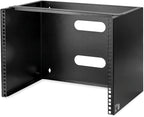 StarTech.com 8U Wall Mount Patch Panel Bracket - 13.75 inch Deep - 19" Patch Panel Rack & 1U Server Rack Shelf - Universal Vented Rack Mount Cantilever Tray, Black (CABSHELFV1U)
